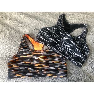 Two sports bras
